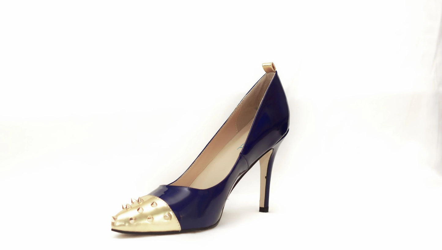 Spiky Pleasures- Navy blue/Gold