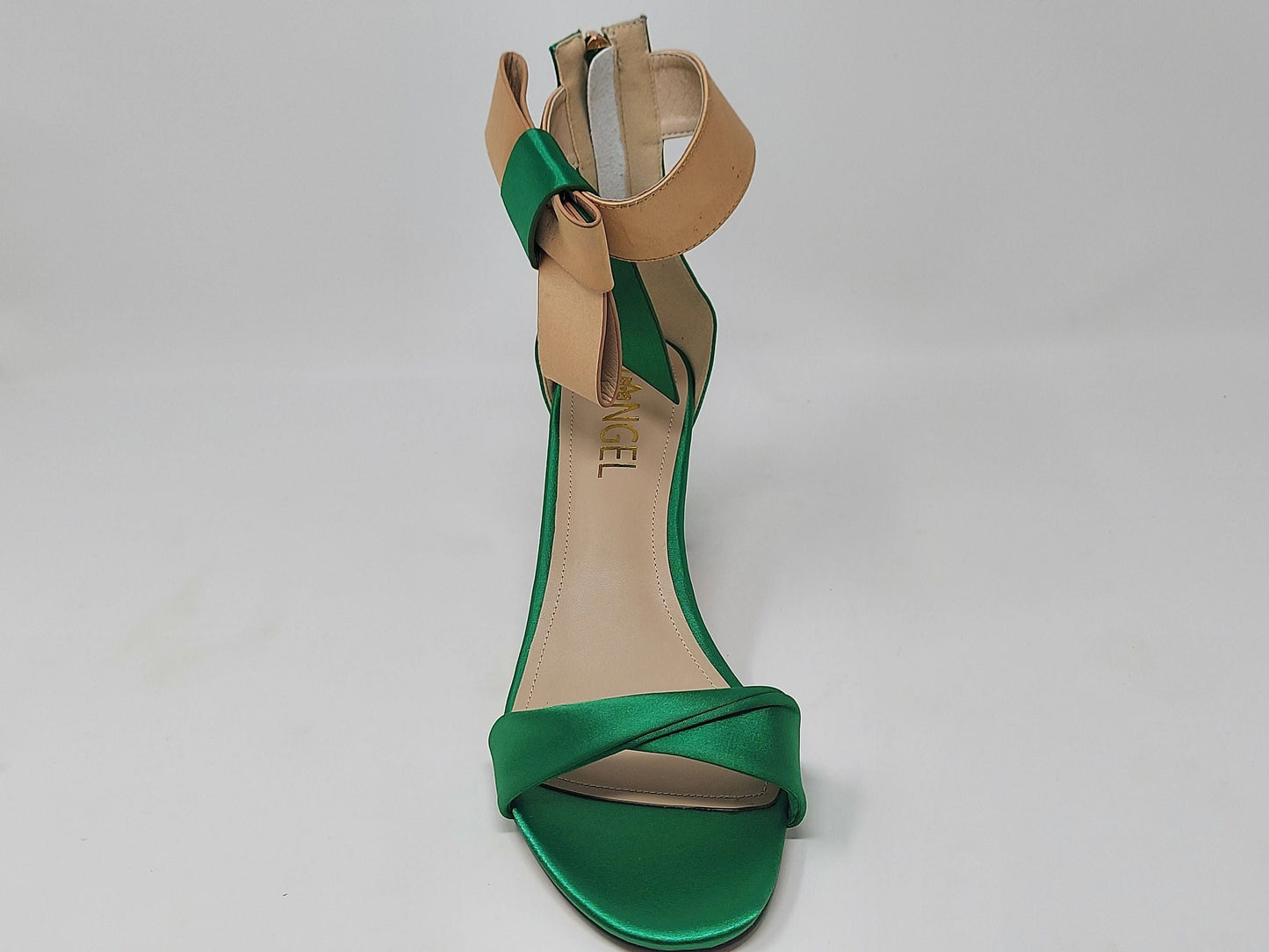 Zara Bow Sandals - Green/Gold