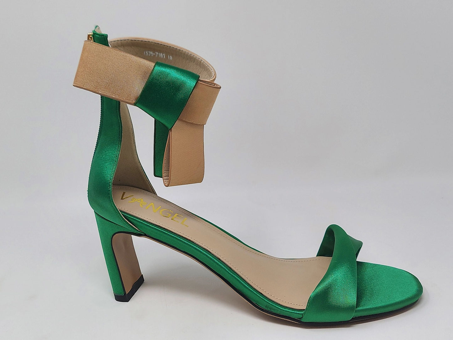 Zara Bow Sandals - Green/Gold