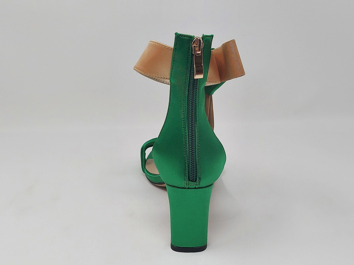 Zara Bow Sandals - Green/Gold