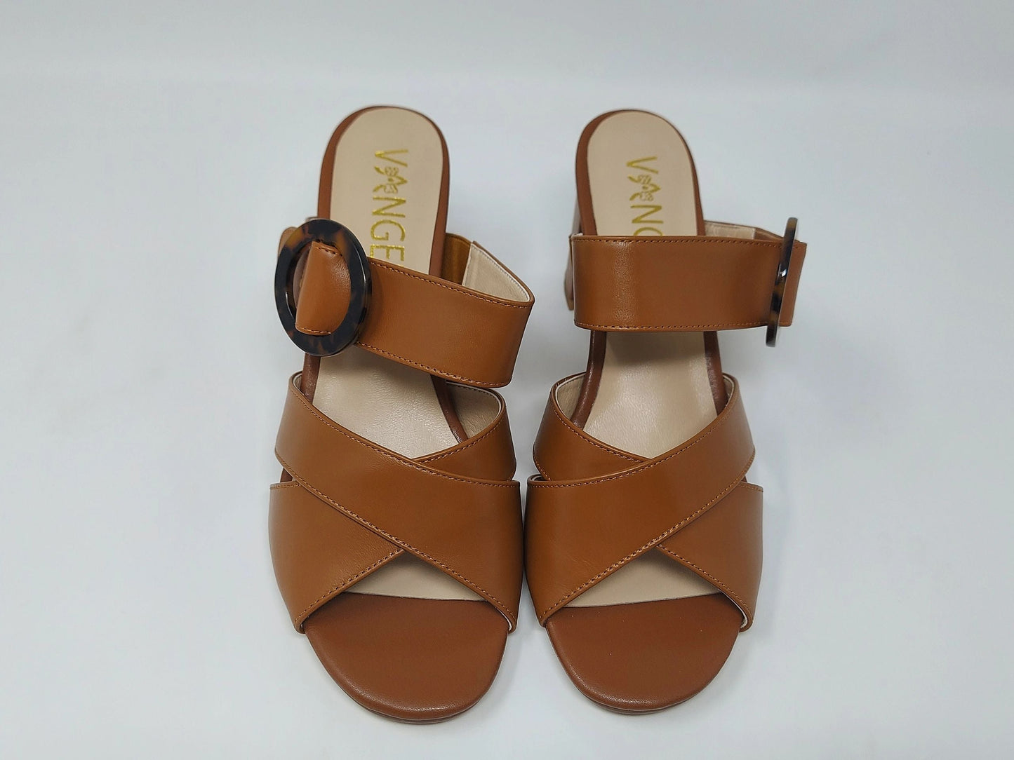Nachi Strapped Mules - Brown