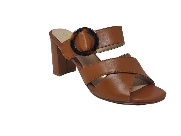 Nachi Strapped Mules - Brown
