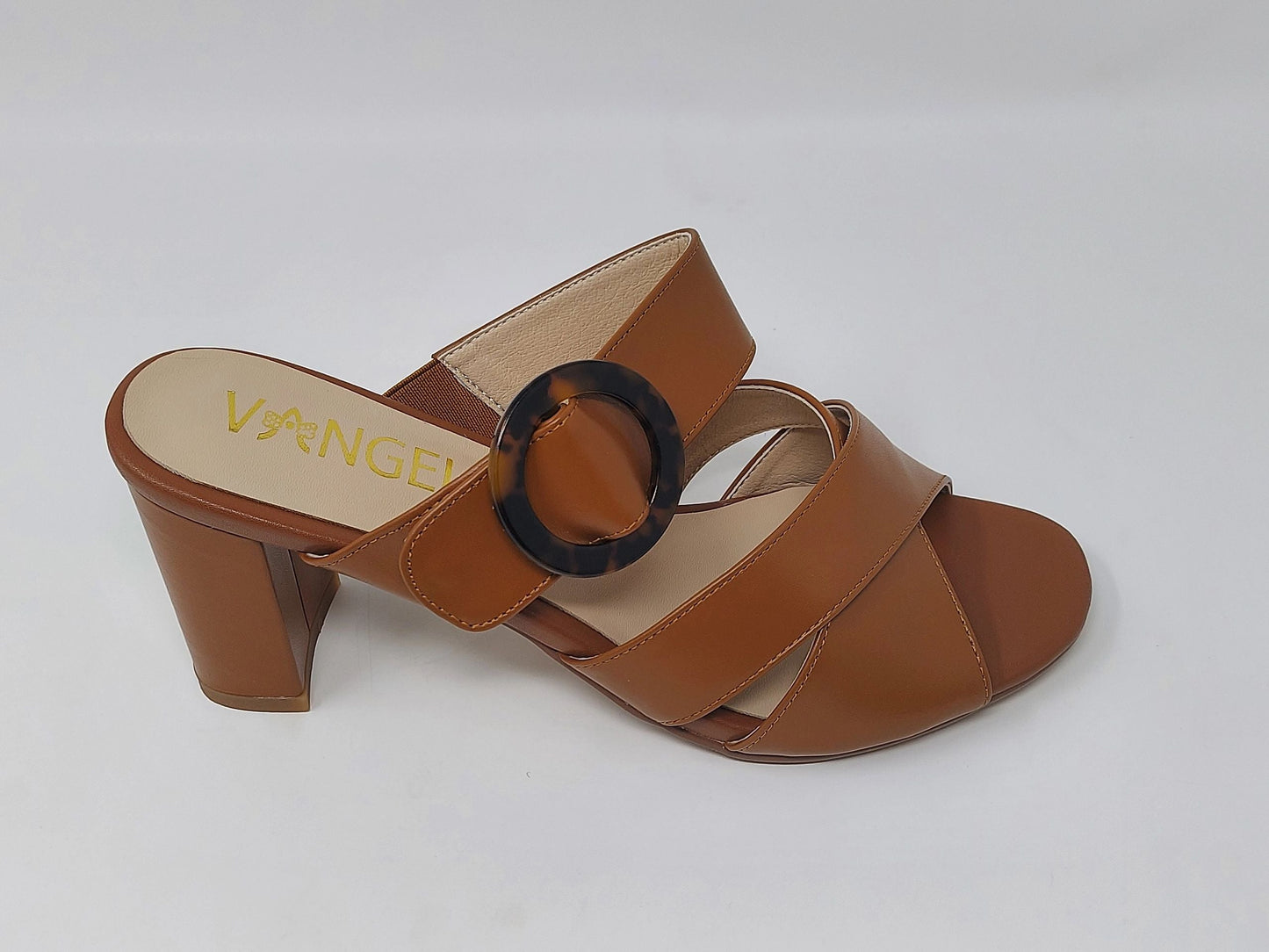Nachi Strapped Mules - Brown