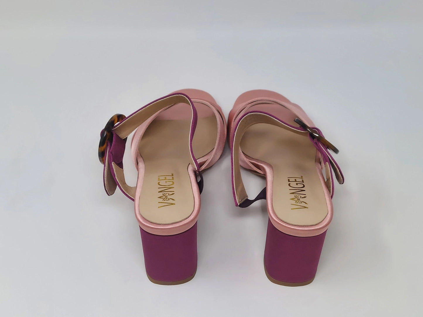Nachi Strapped Mules - Pink