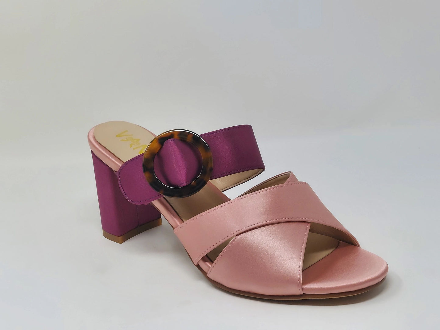 Nachi Strapped Mules - Pink