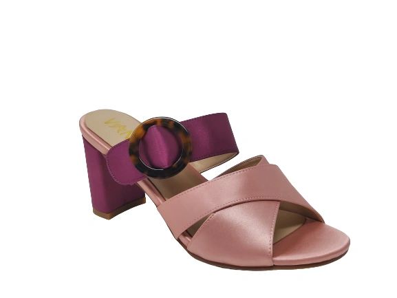 Nachi Strapped Mules - Pink