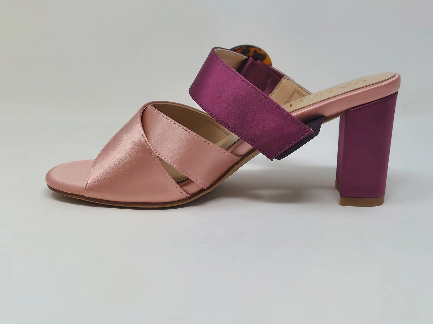 Nachi Strapped Mules - Pink