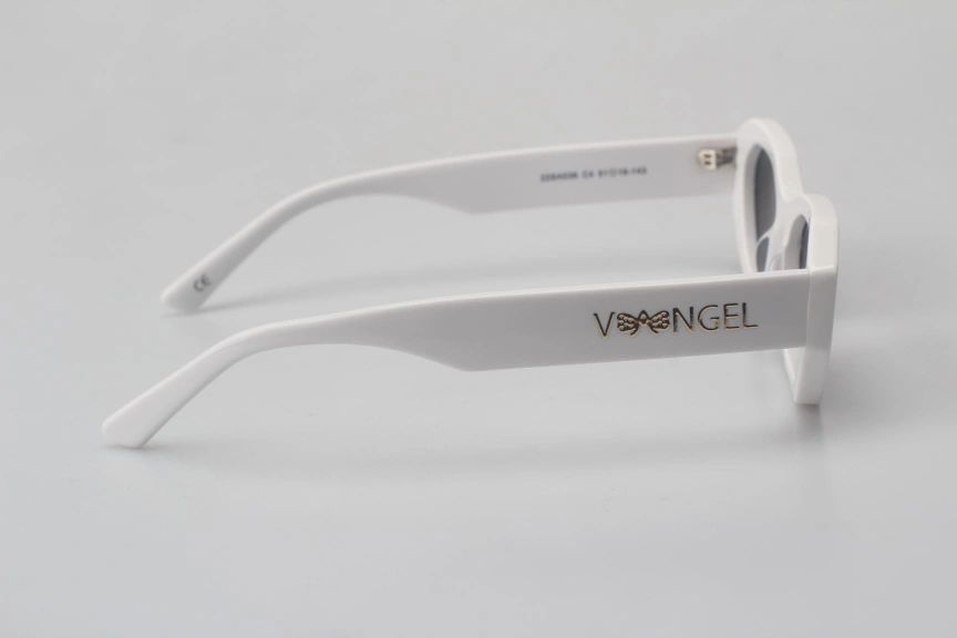 Irregular Small Frame Sunglasses-White