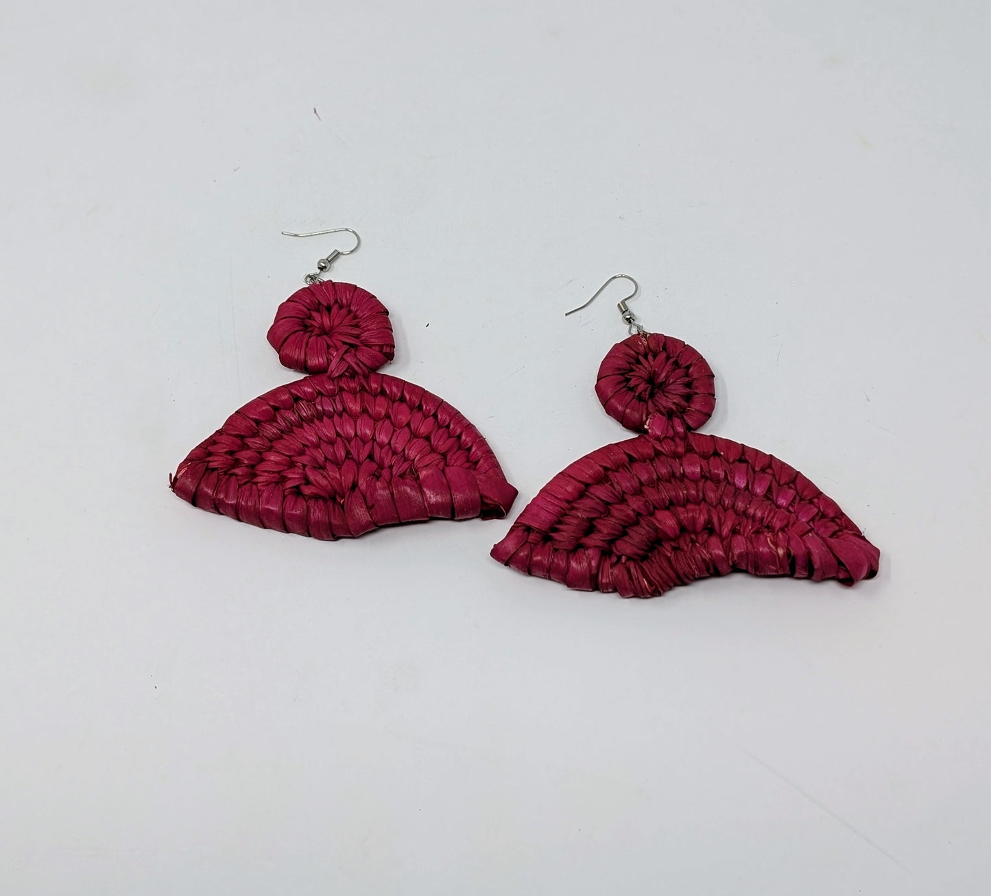 Rainbow Raffia Earrings