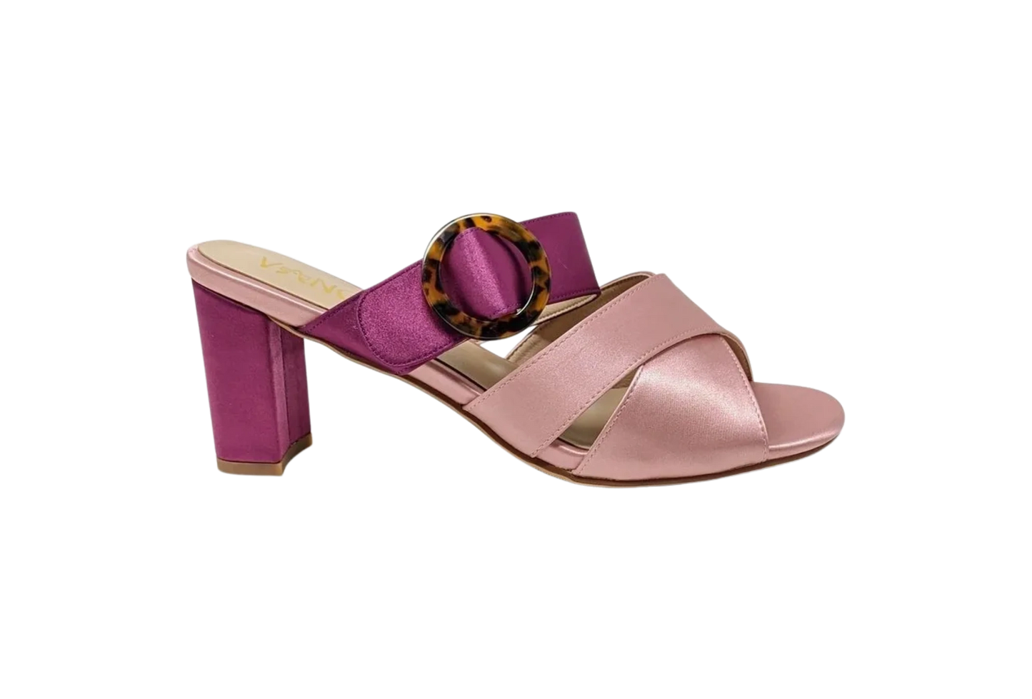 Nachi Strapped Mules - Pink