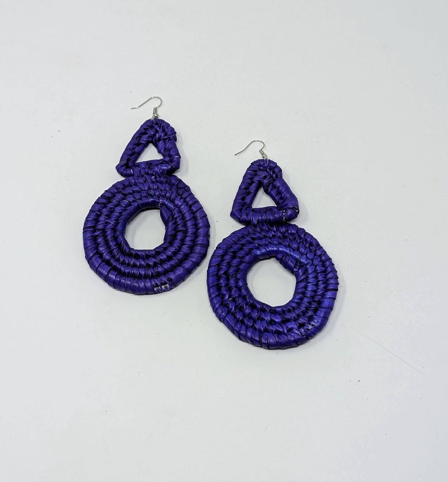 Zainab Tricycle Raffia Earrings