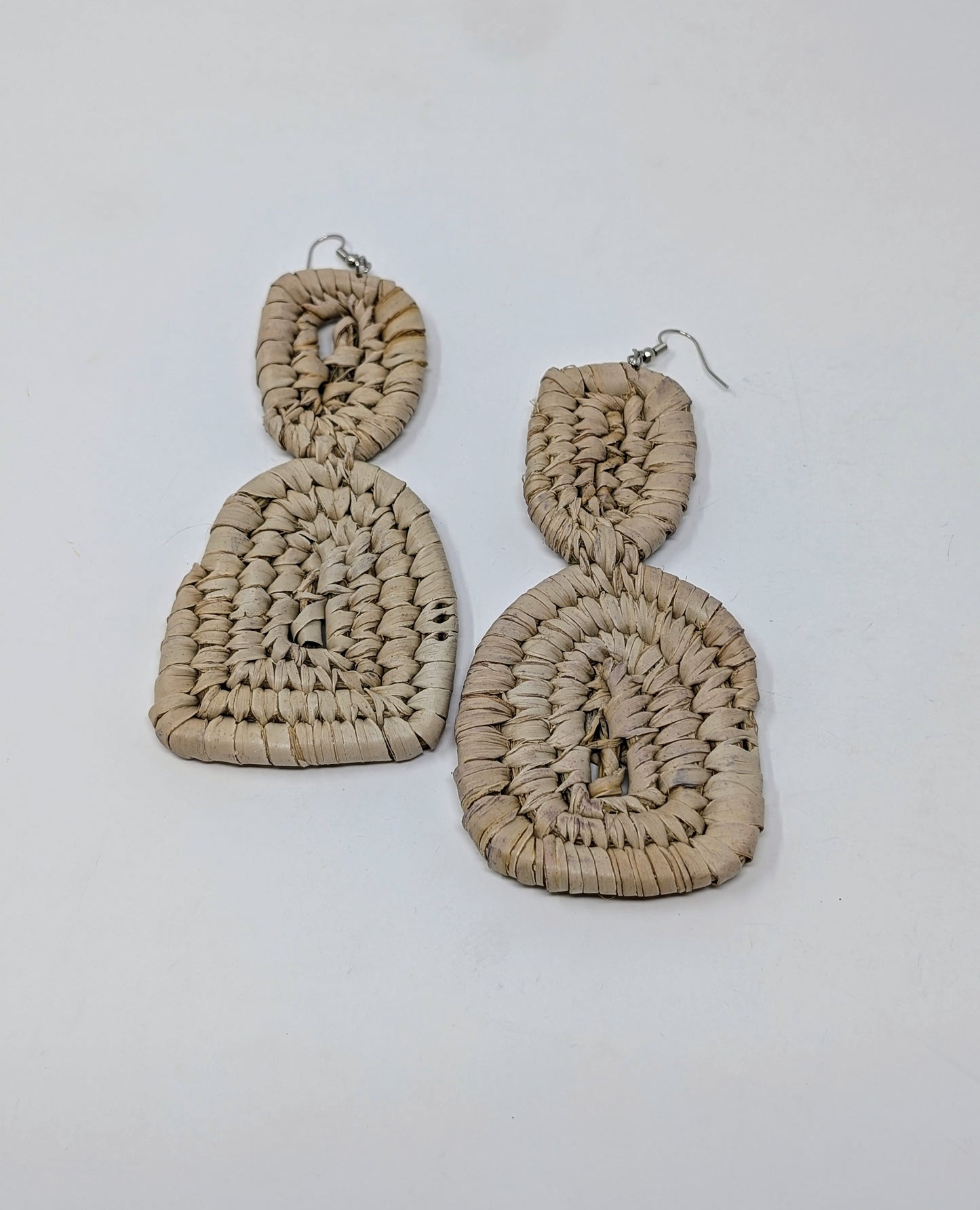 Zainab Hourglass Raffia Earrings