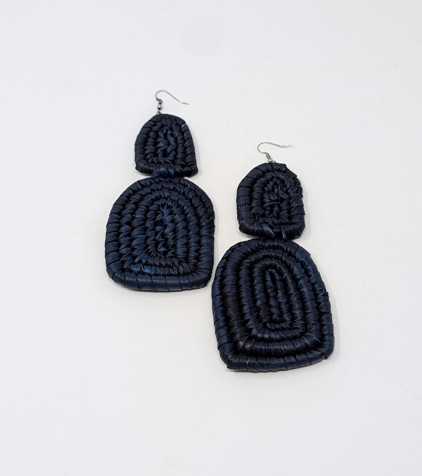 Zainab Hourglass Raffia Earrings