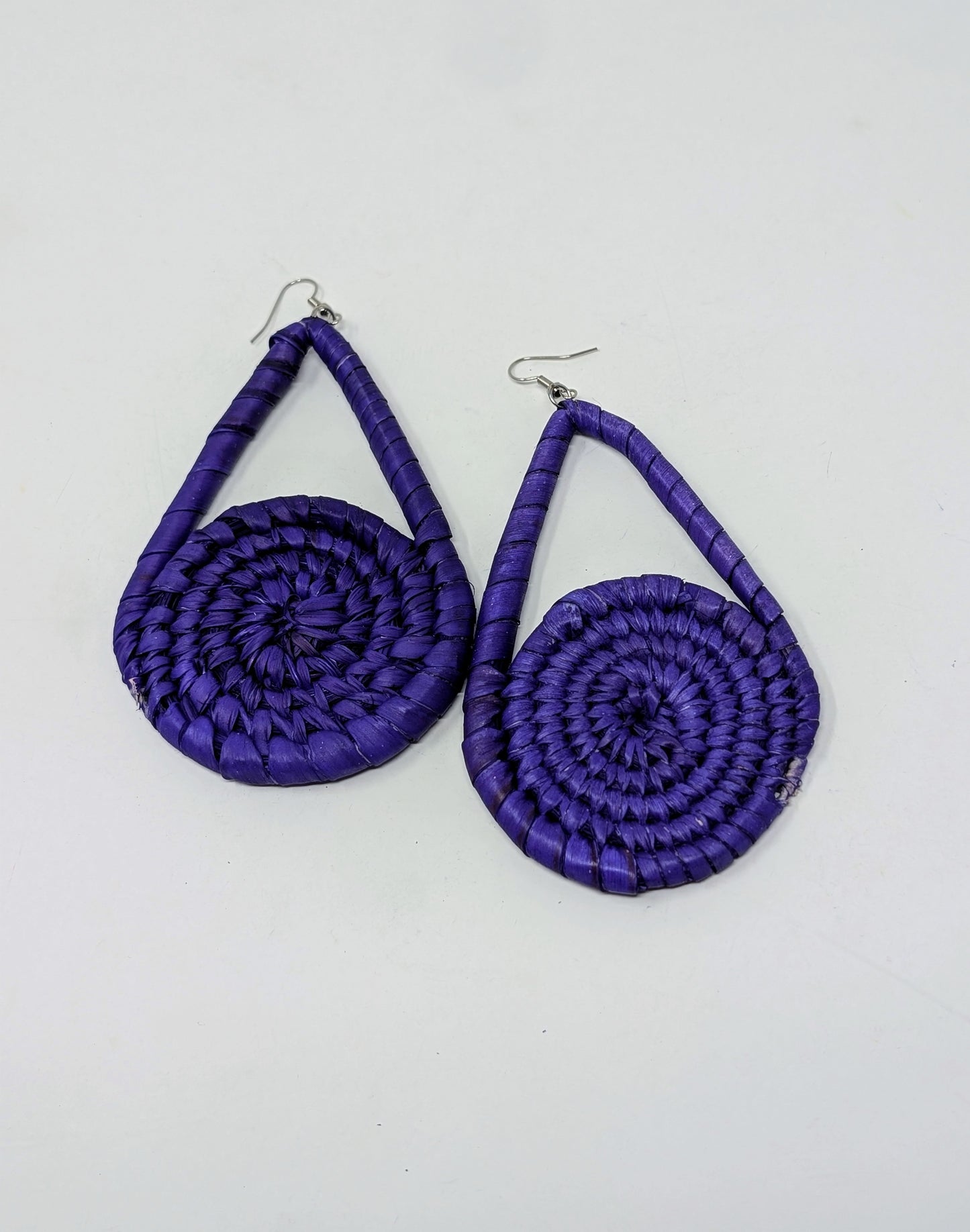 Zainab Pendulum Raffia Earrings