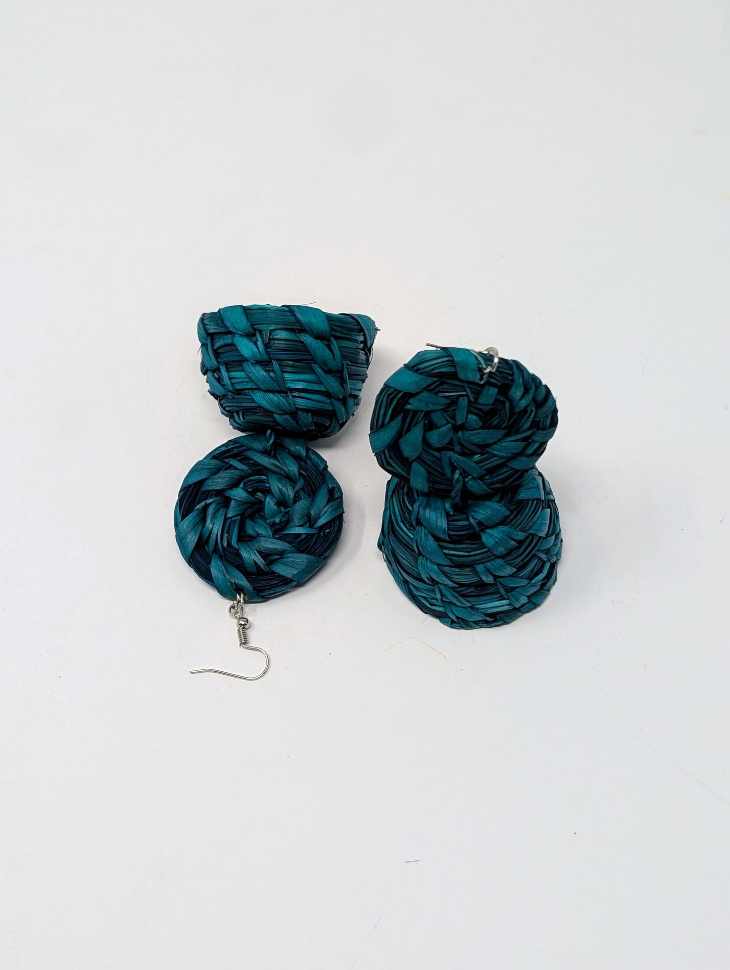 Zainab Basket Raffia Earrings
