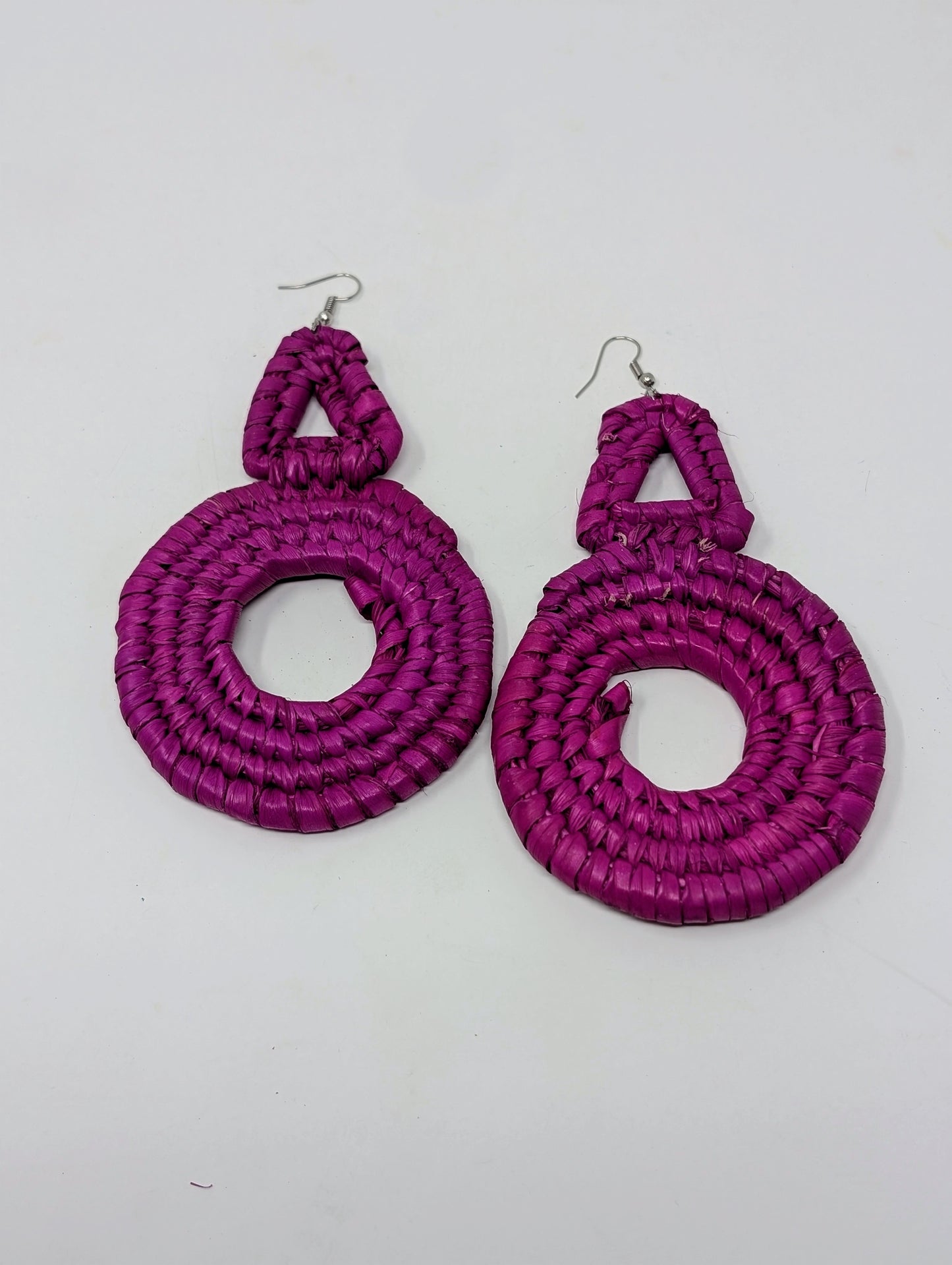 Zainab Tricycle Raffia Earrings