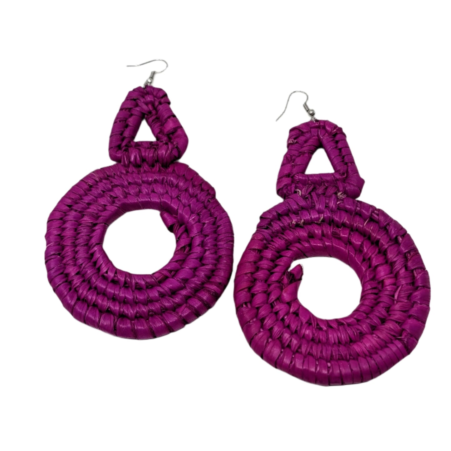 Zainab Tricycle Raffia Earrings