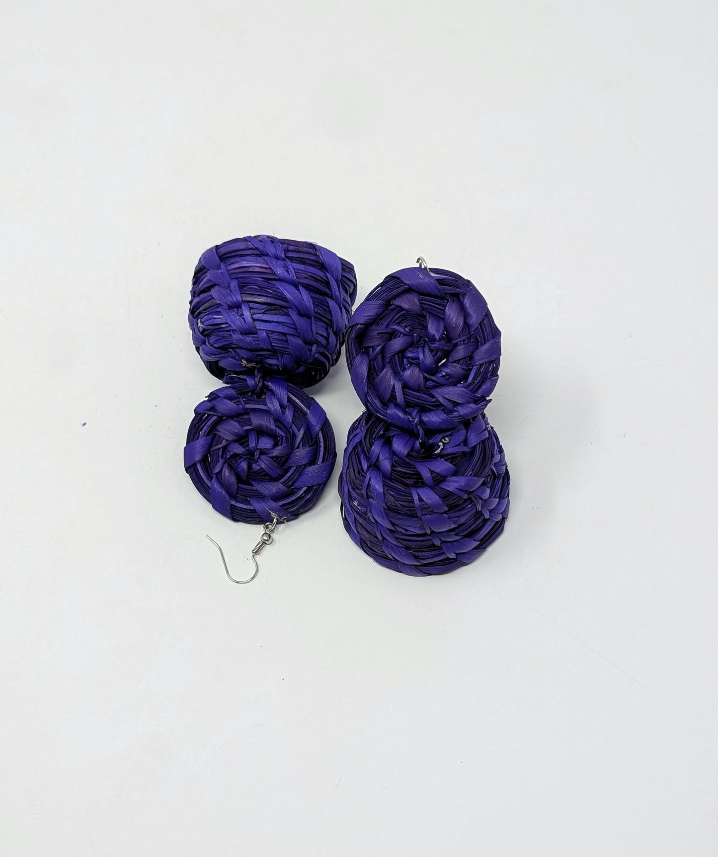Zainab Basket Raffia Earrings