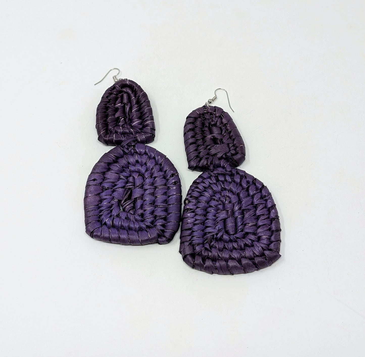 Zainab Hourglass Raffia Earrings