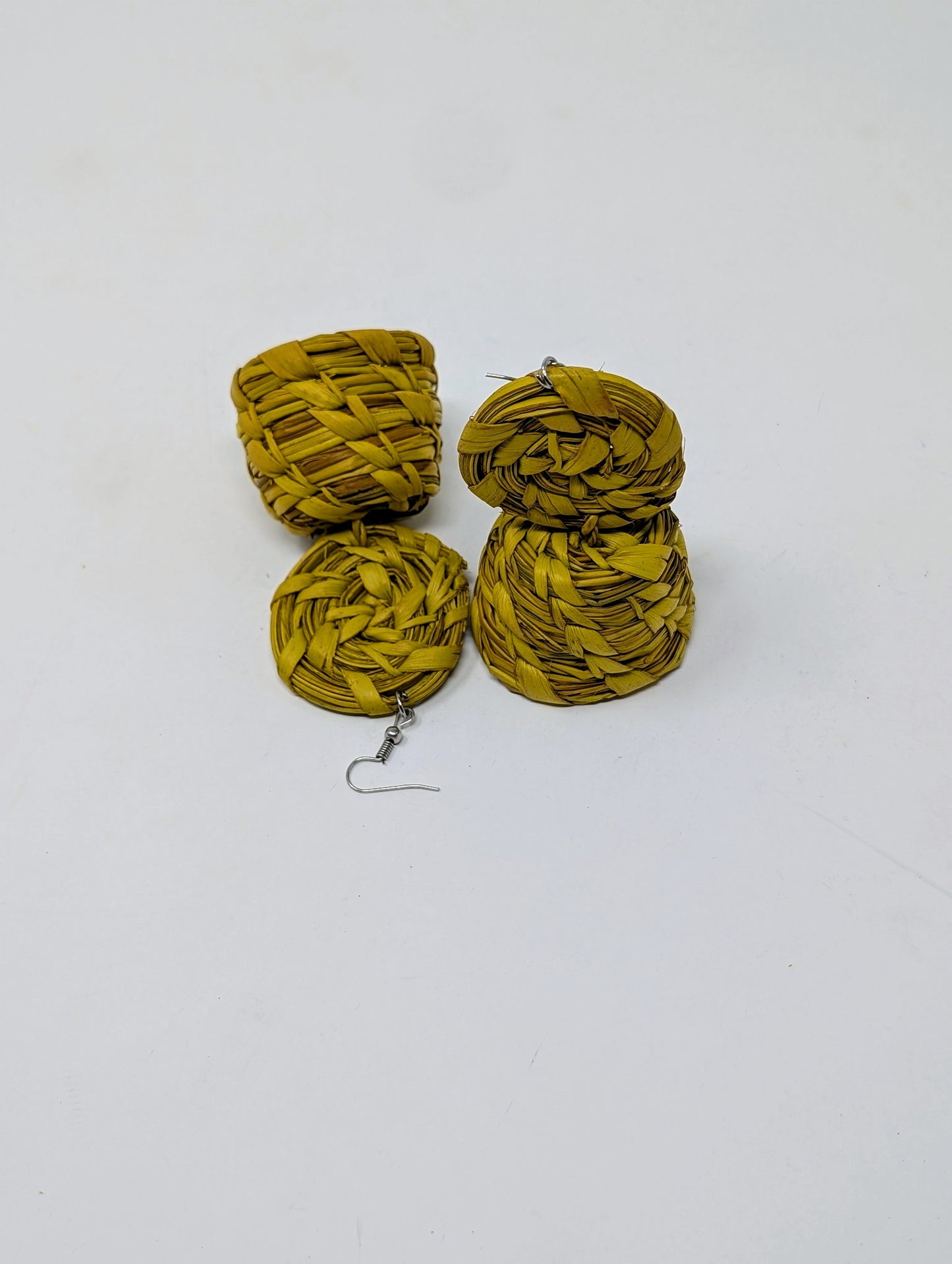 Zainab Basket Raffia Earrings