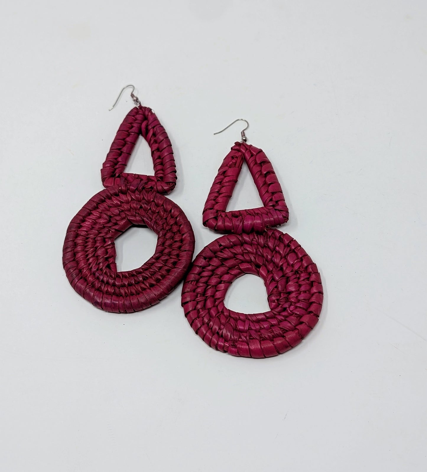 Zainab Tricycle Raffia Earrings