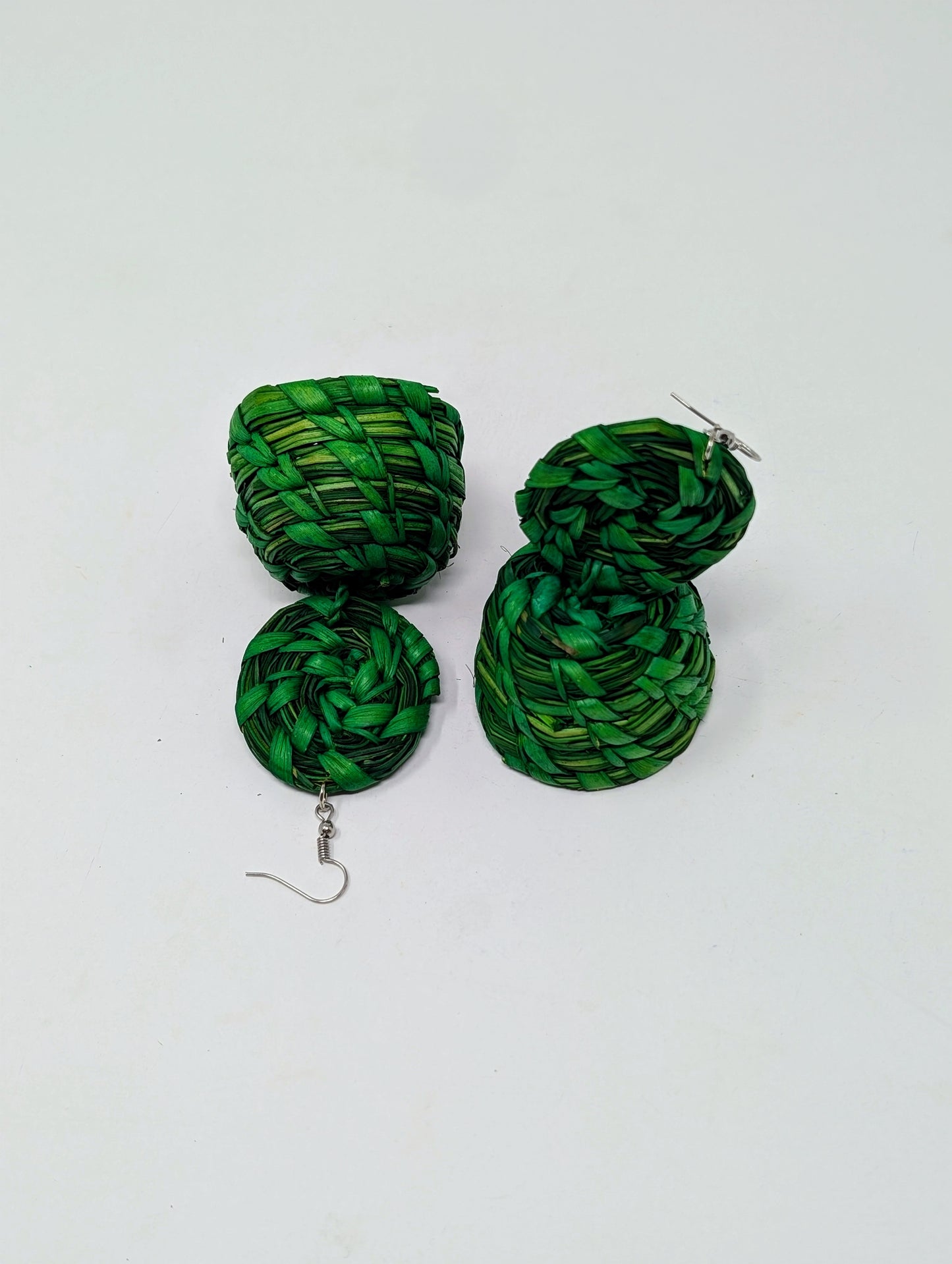 Zainab Basket Raffia Earrings