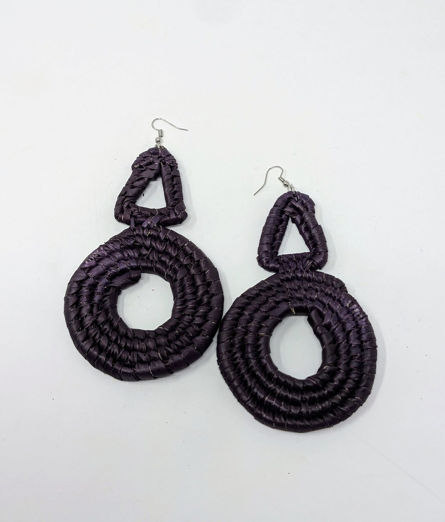 Zainab Tricycle Raffia Earrings