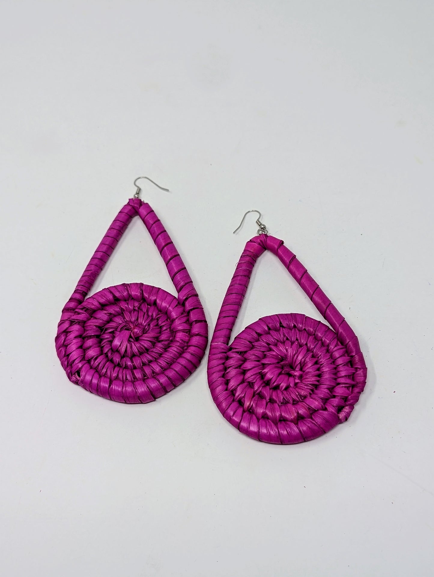 Zainab Pendulum Raffia Earrings