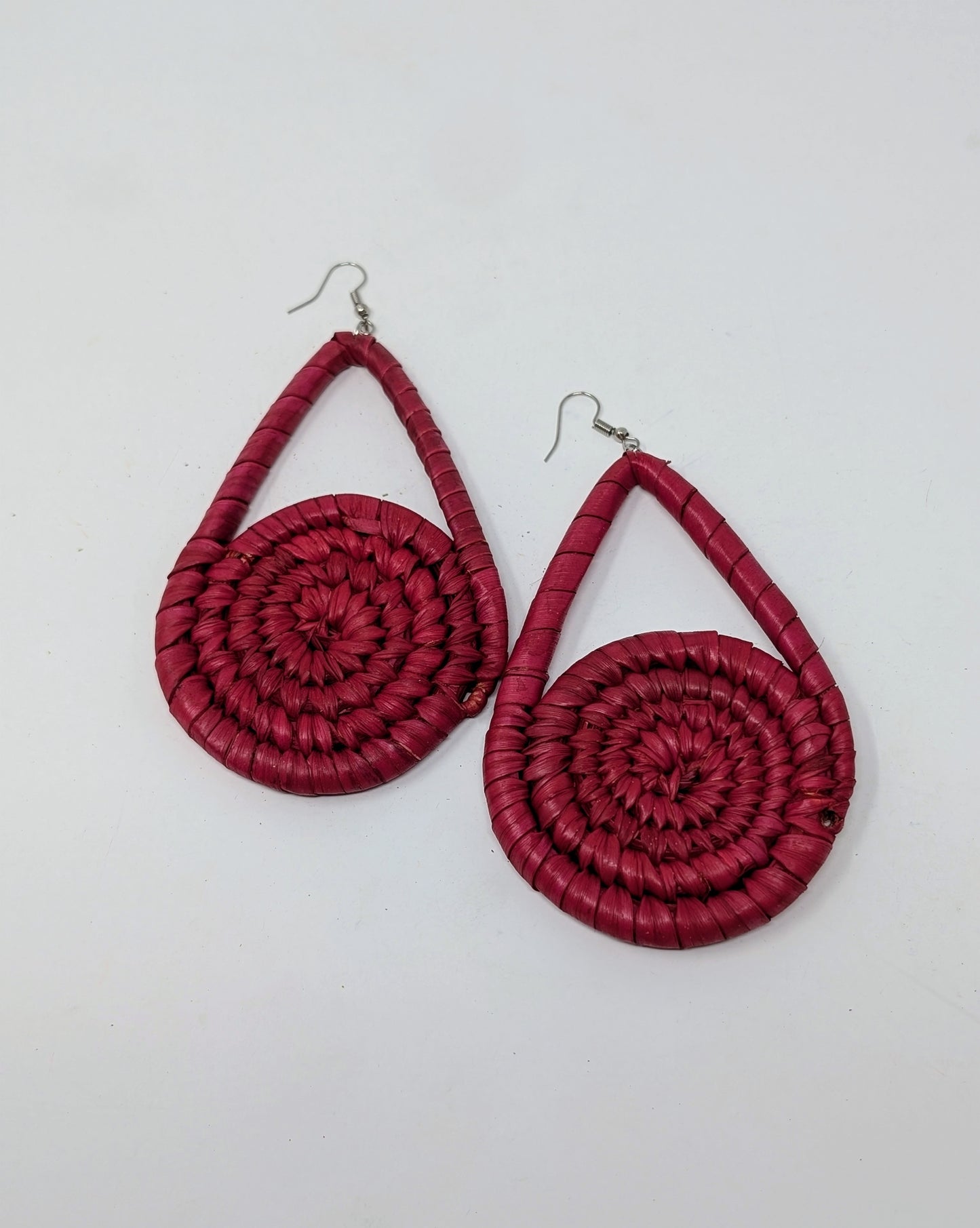 Zainab Pendulum Raffia Earrings