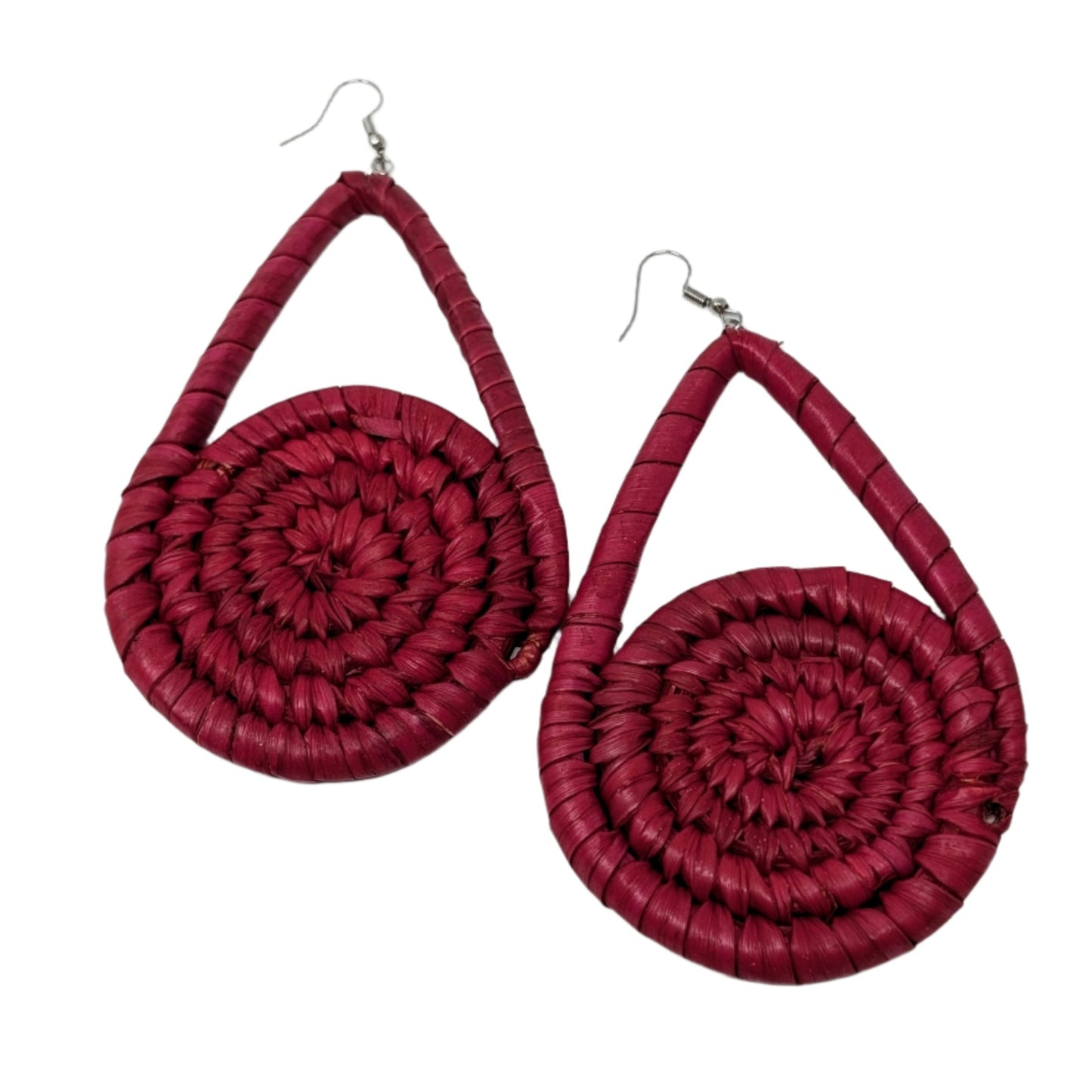 Zainab Pendulum Raffia Earrings
