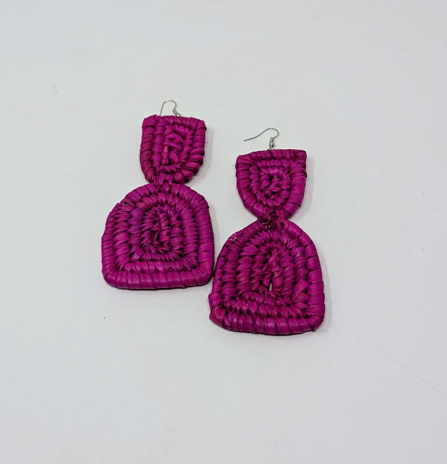 Zainab Hourglass Raffia Earrings