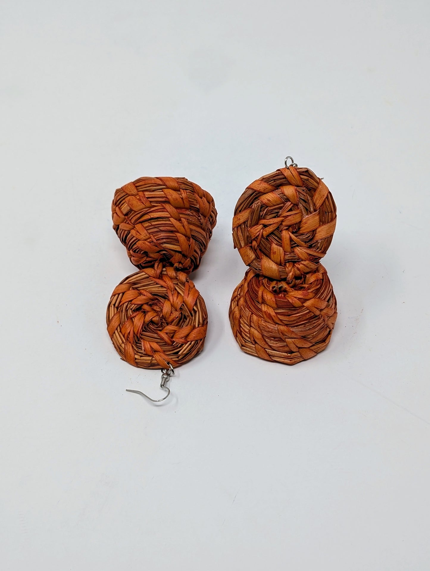 Zainab Basket Raffia Earrings