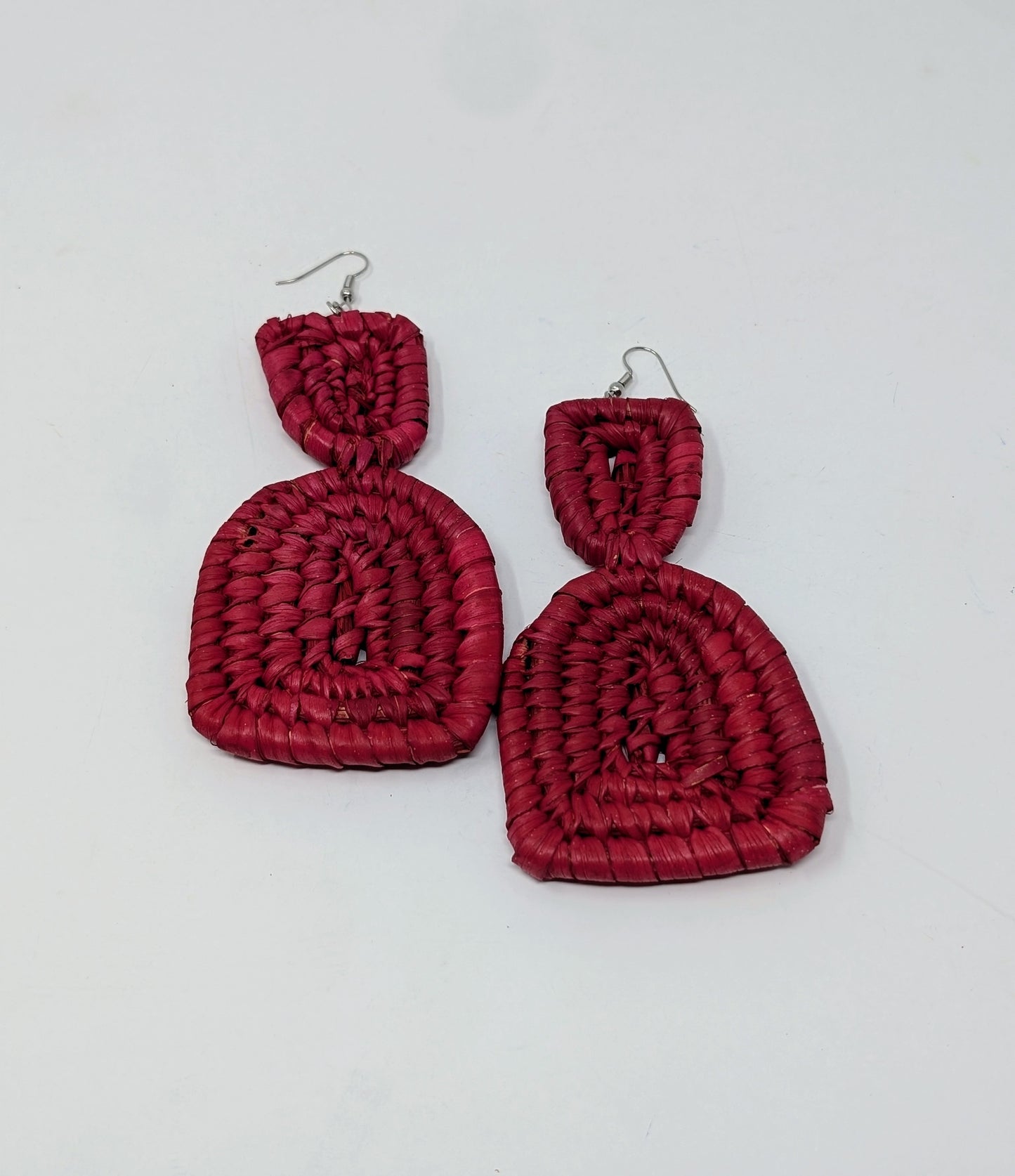 Zainab Hourglass Raffia Earrings