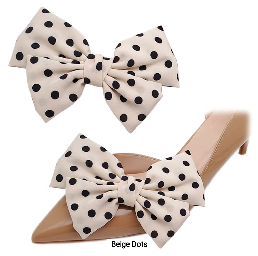 Satin Bow Shoe Clip