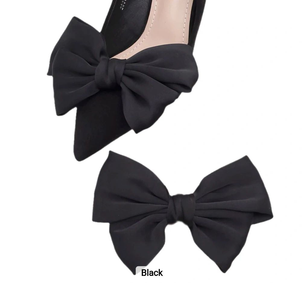Satin Bow Shoe Clip