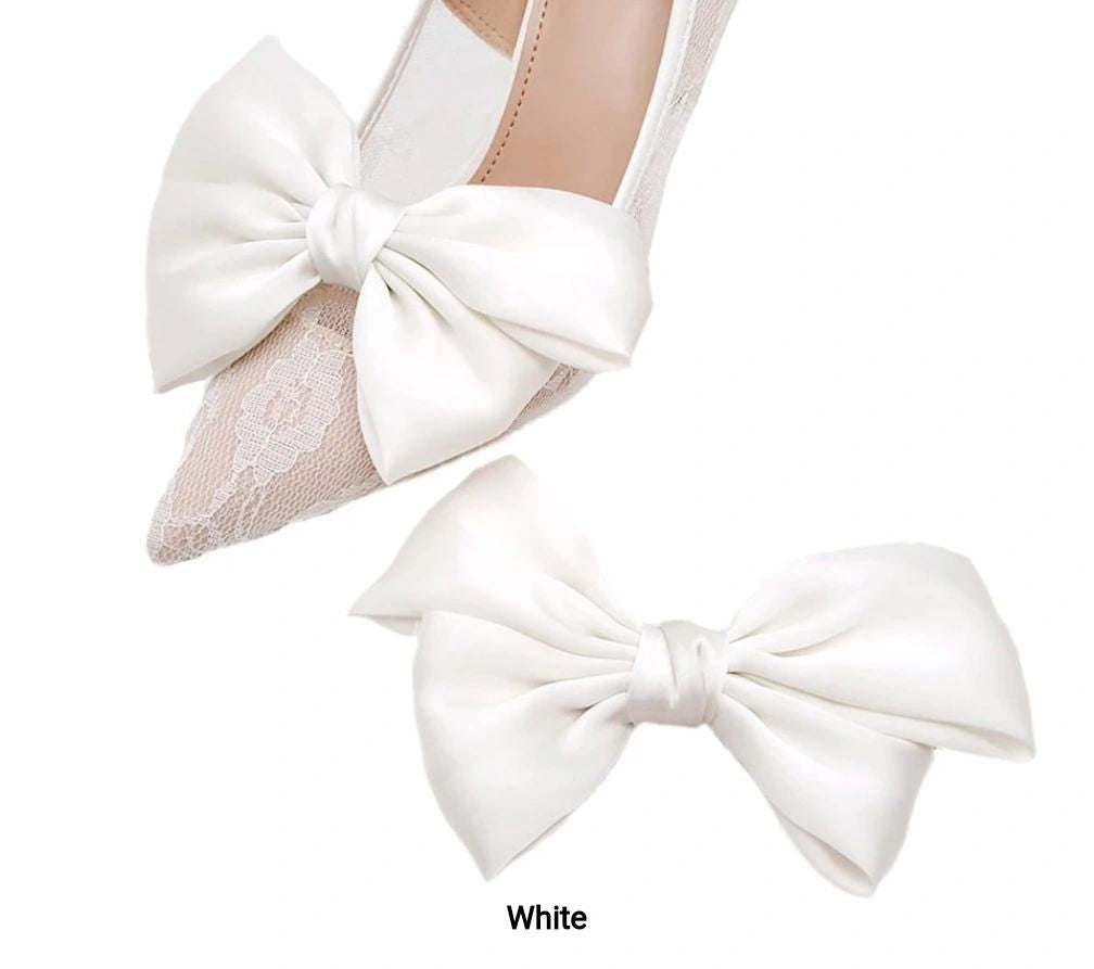 Satin Bow Shoe Clip