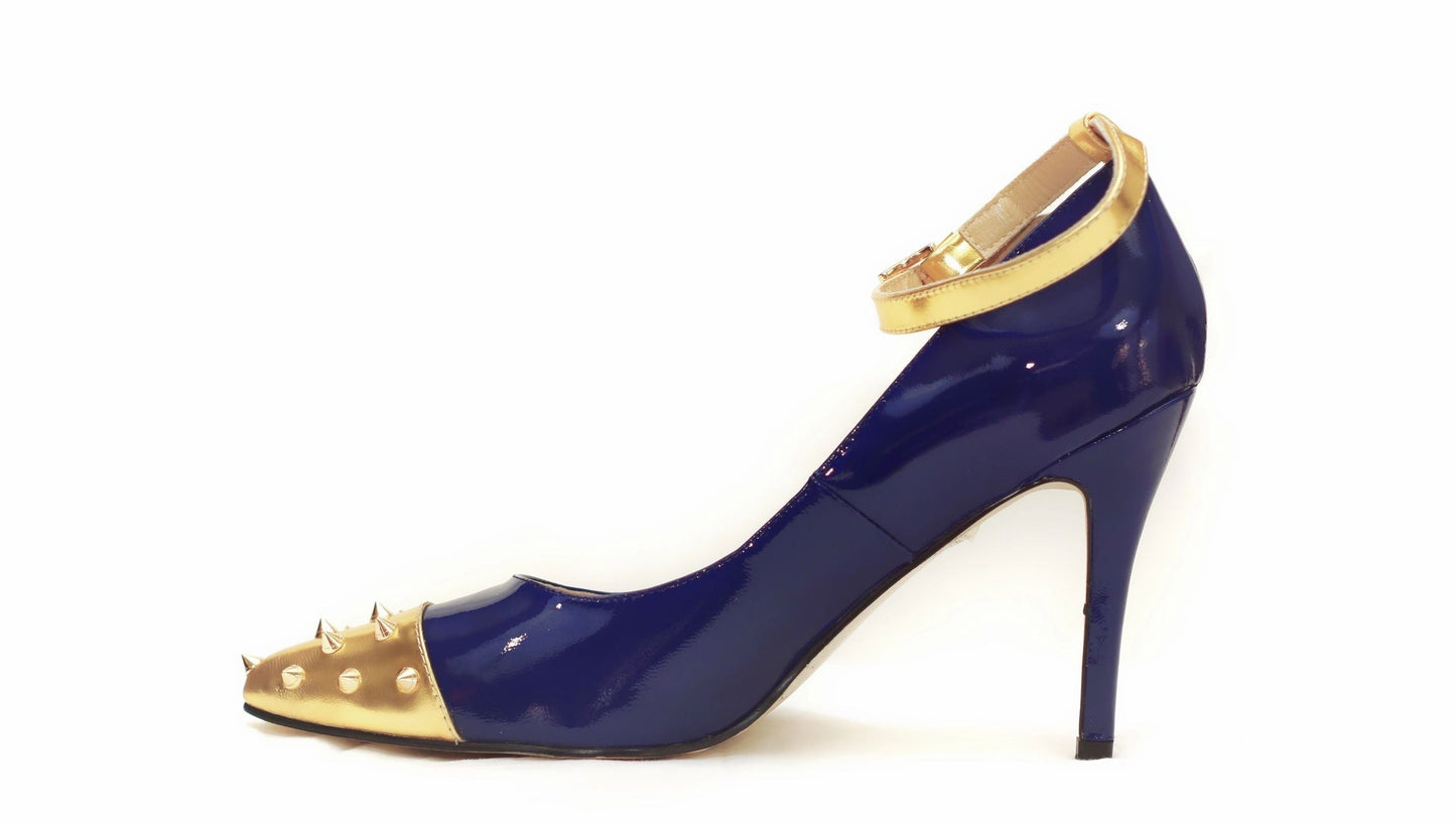 Spiky Pleasures- Navy blue/Gold