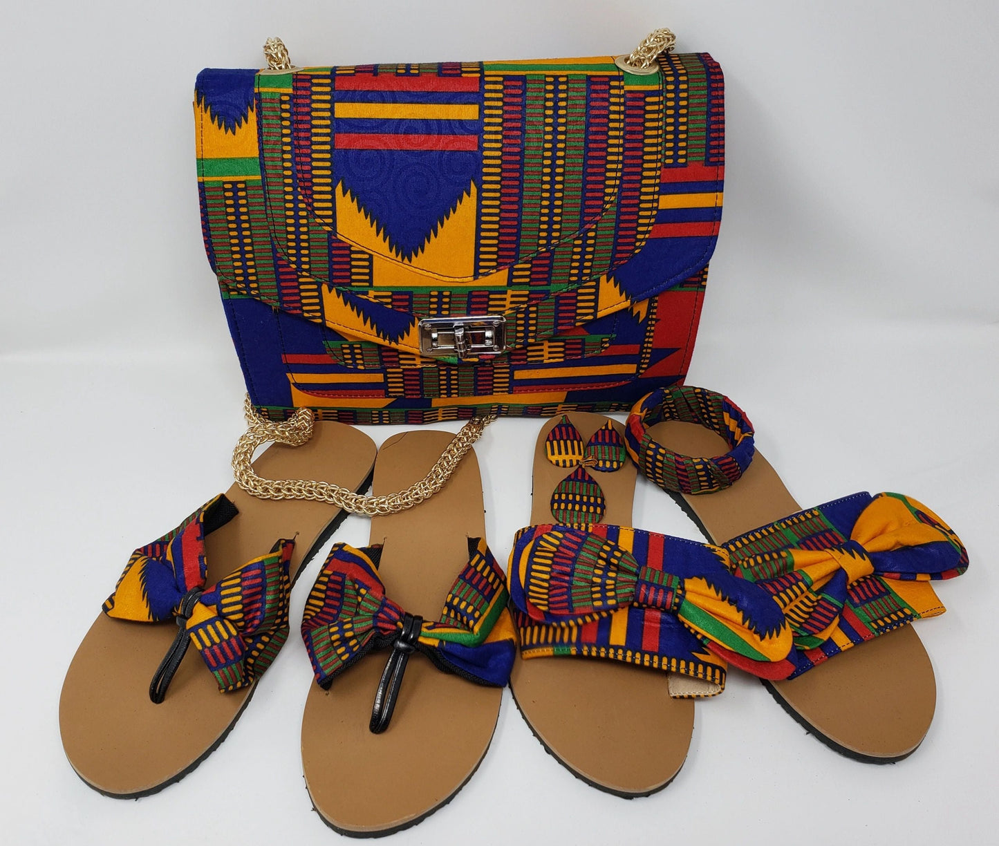 Vangel Ankara Thong Slippers - Multicolor
