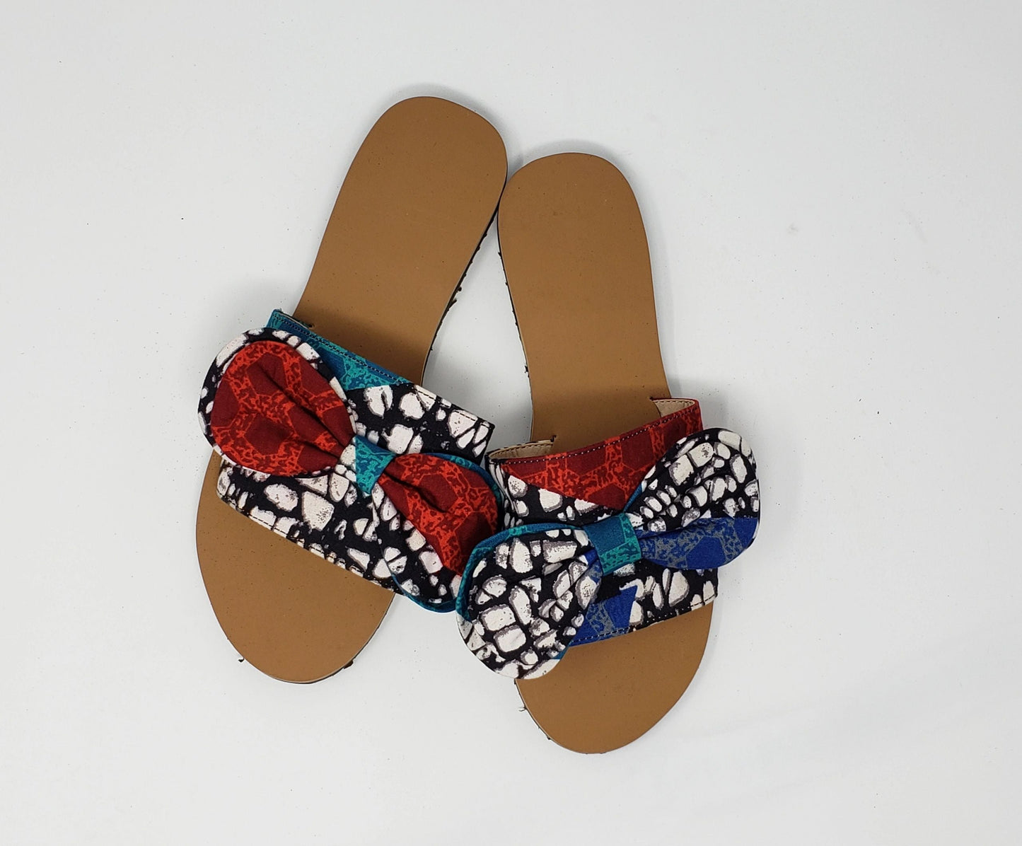 Vangel Ankara Slides-Black/White/Red