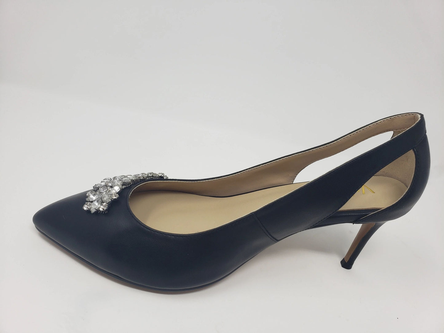 Bespoke Black Cut-Out Pumps - Extra Wide