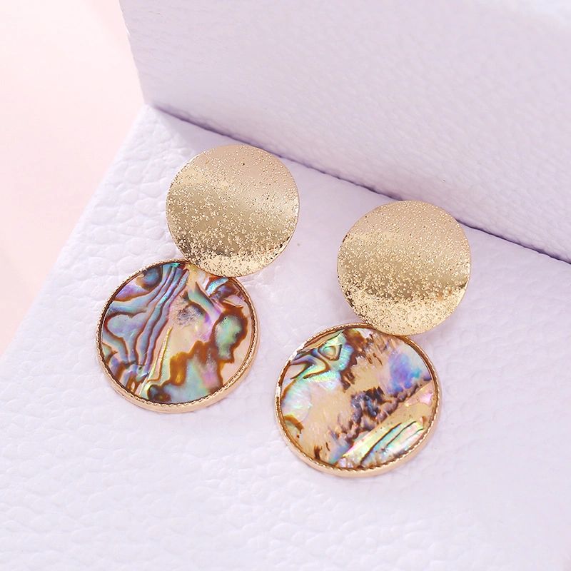 Gold Plated Round Earrings