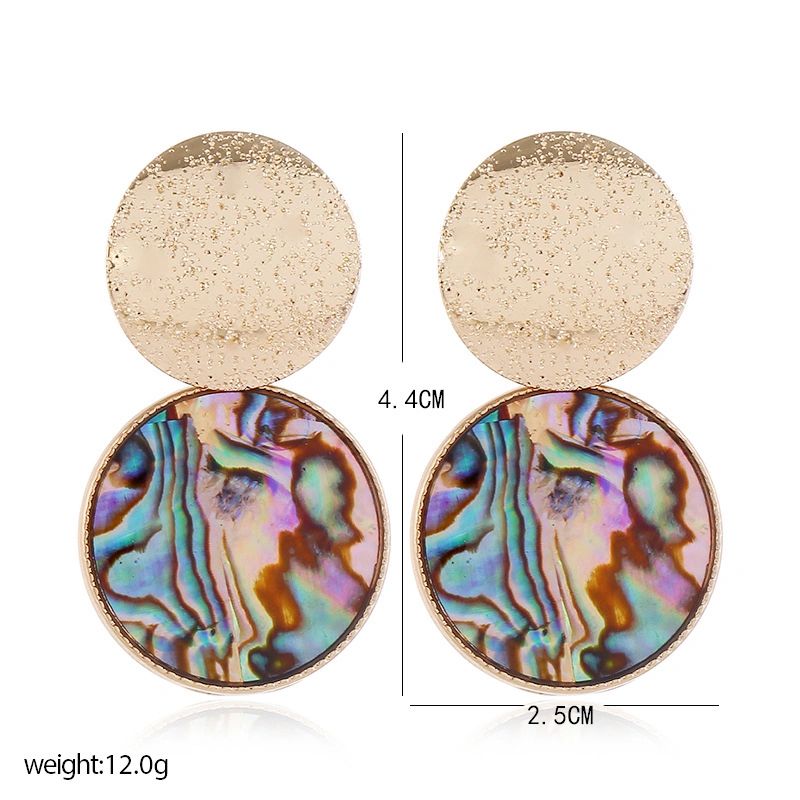 Gold Plated Round Earrings