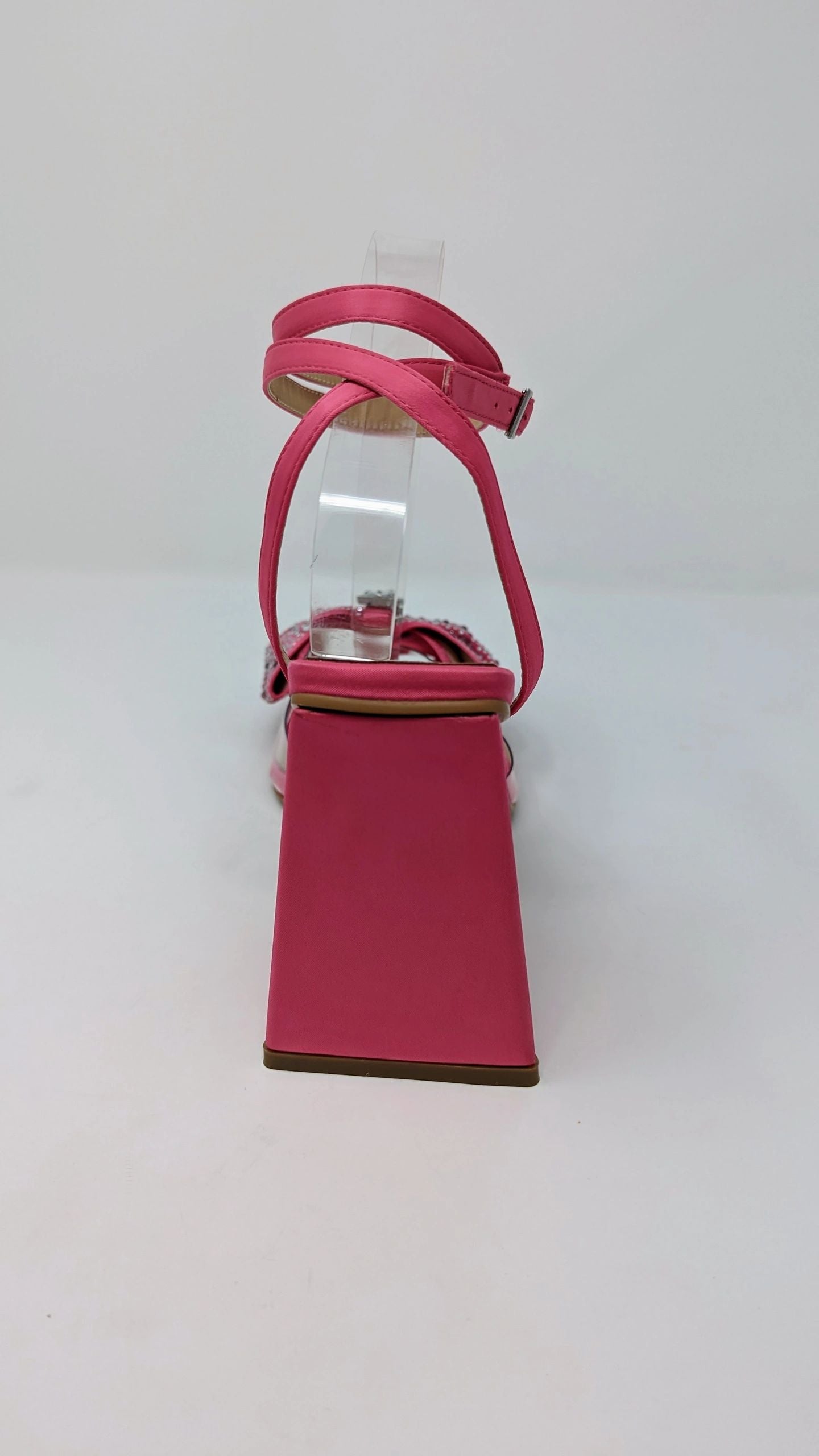 Anya Sparkly Bow Sandals - Fuchsia Pink