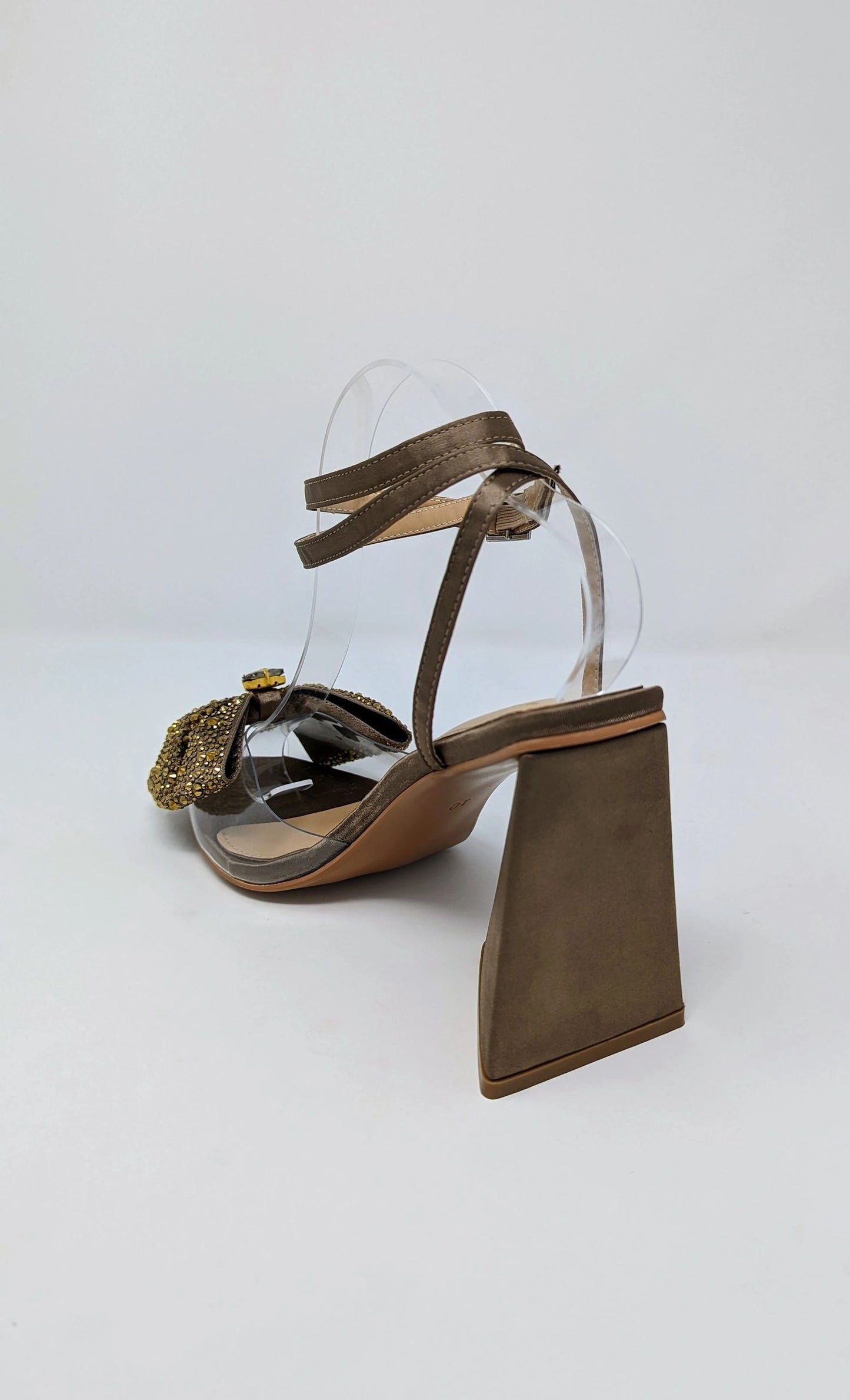 Anya Sparkly Bow Sandals - Brown