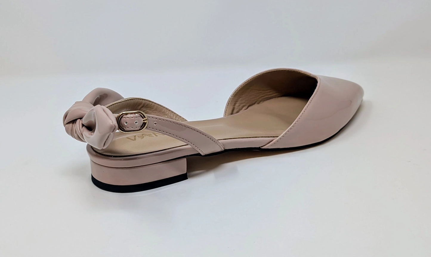 Ada Slingback Flat Pumps - Blush Tan