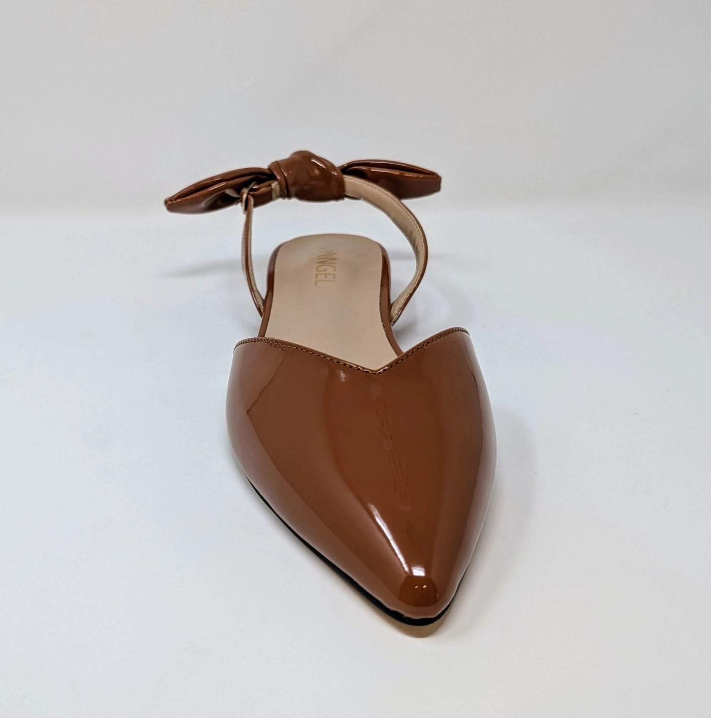 Ada Slingback Flat Pumps - Creamy Brown