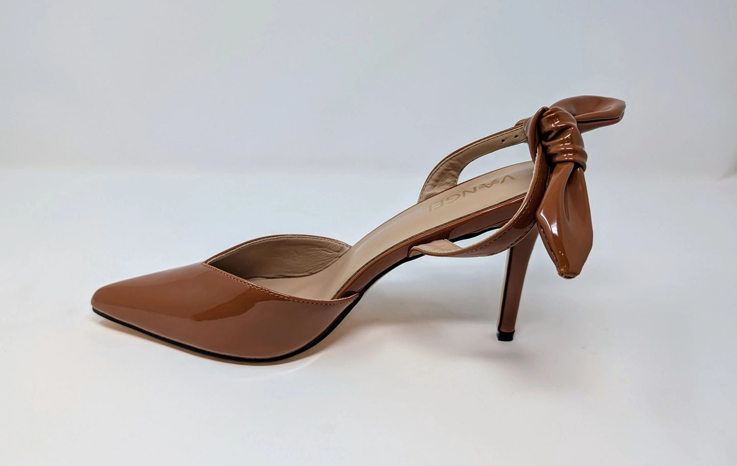 Ada Slingback High Heel Pumps - Creamy Brown