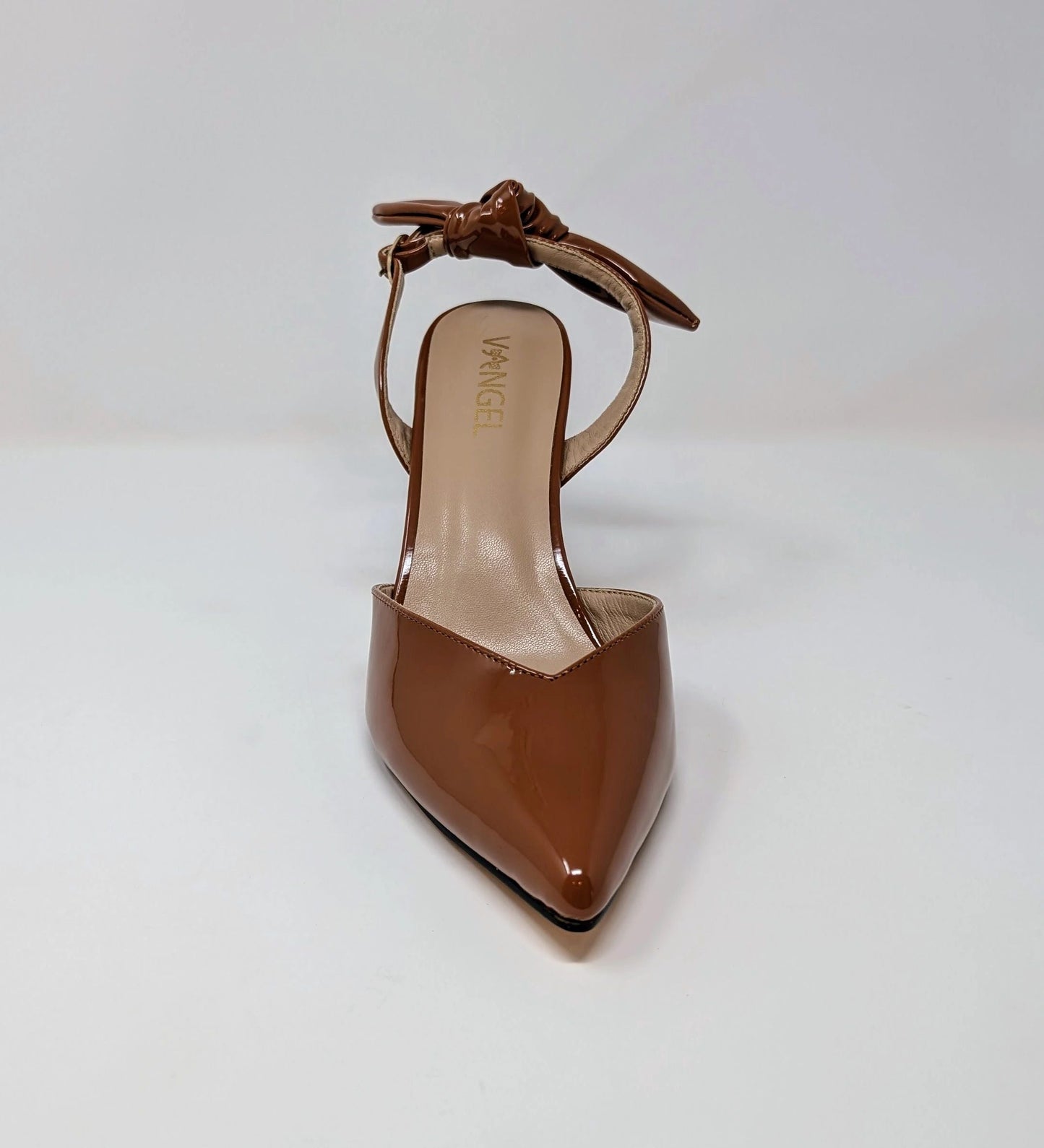 Ada Slingback High Heel Pumps - Creamy Brown