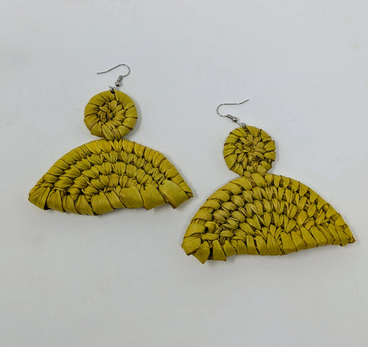Rainbow Raffia Earrings