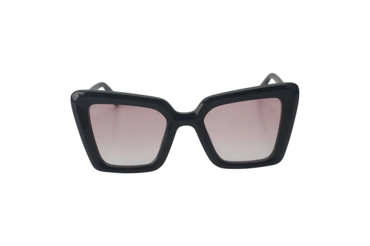 Shimmy Square Cat eye Sunglasses-Black